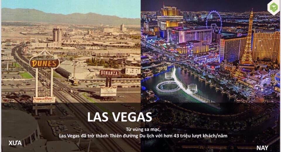 Las Vegas từ vùng sa mạc trở thành thiên đường du lịch với hơn 43 triệu lượt khách/năm